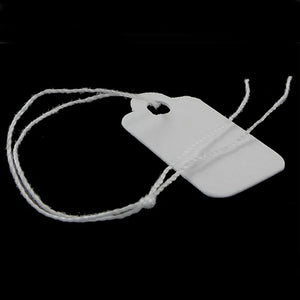 500 pcs Jewelry Display Paper Card with String Hang Label