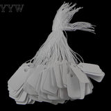 500 pcs Jewelry Display Paper Card with String Hang Label