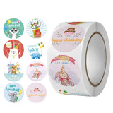 500 Happy Birthday Surprise Stickers 2.5cm Round Shape Reward