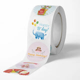 500 Happy Birthday Surprise Stickers 2.5cm Round Shape Reward