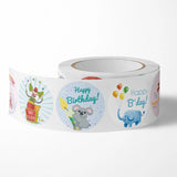 500 Happy Birthday Surprise Stickers 2.5cm Round Shape Reward