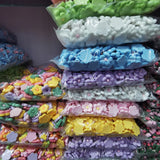 500 Pcs 18mm Resin Flower Sticker Half Beads for DIY Jewelry Making