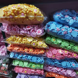 500 Pcs 18mm Resin Flower Sticker Half Beads for DIY Jewelry Making