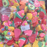500 Resin Korea Candy Flowers Watermelon Sticker Hairpin for Jewelry Making