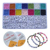 5000 Pcs Seed Beads Letter Beads Multicolors Jewelry Making Kit