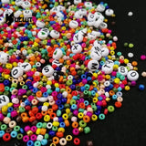 5000Pcs Bracelet Making Kit Seed Beads Alphabet Letter and Heart Shape Beads