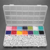 5000Pcs Beads Kit, 3mm Seed Beads, Alphabet Letter Beads & Heart Shape Beads