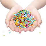 5000Pcs A-Z Letter Glass Beads DIY Jewelry Square Beaded Bracelet Material Kit