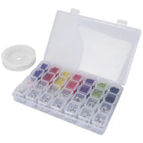 5000Pcs Glass Rice Beads A-Z 26 Letter Beads Crystal Thread DIY Bracelet