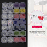 5000Pcs Glass Rice Beads A-Z 26 Letter Beads Crystal Thread DIY Bracelet