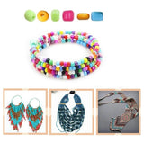 5000Pcs Glass Rice Beads A-Z Letter Beads DIY Bracelet Material