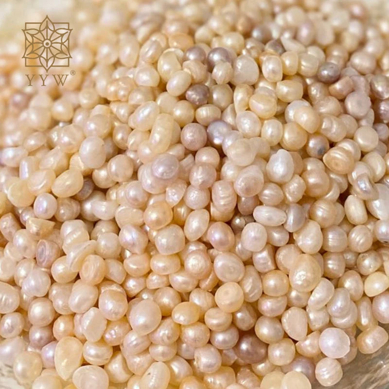 7-9mm No Hole Natural Freshwater Pearl Beads 500G/100G/Bag