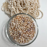 7-9mm No Hole Natural Freshwater Pearl Beads 500G/100G/Bag