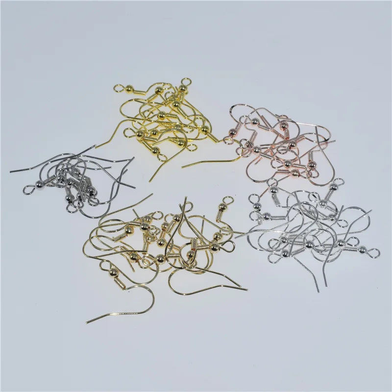 DIY Color-preserving 925 Sterling Silver Ear Hook Accessories