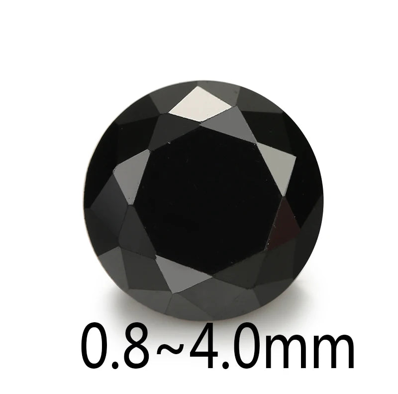 500PCS 0.8-4.0mm Round CZ Stone AAAAA Cubic Zirconia Gems