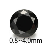 500PCS 0.8-4.0mm Round CZ Stone AAAAA Cubic Zirconia Gems