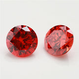 500PCS 0.8mm~4.0mm Orange AAAAA CZ Loose Stones for DIY Jewelry