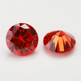500PCS 0.8mm~4.0mm Orange AAAAA CZ Loose Stones for DIY Jewelry