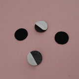 500PCS Adhesive Round Felt Pads for Flower Brooches - Non-Woven Circles Patches