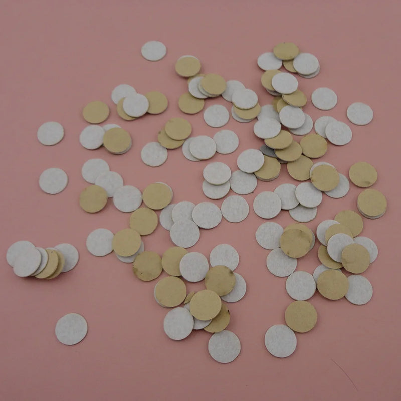 500PCS Adhesive Round Felt Pads for Flower Brooches - Non-Woven Circles Patches