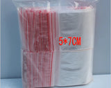 500PCS 5x7cm PE Transparent Travel Plastic Bag Self Seal Bags