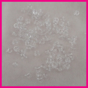 500PCS 6mm*7.0mm Clear Plastic Pendant Hook Tool for Accessories Charms DIY