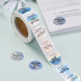 500PCS Rainbow Thank You Sticker for Mother's Birthday with 4 Patterns 25mm