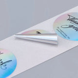 500PCS Rainbow Laser Thank You Sticker for Mother's Birthday