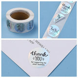 500PCS Rainbow Thank You Sticker for Mother's Birthday with 4 Patterns 25mm