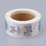 500PCS Rainbow Laser Thank You Sticker for Mother's Birthday