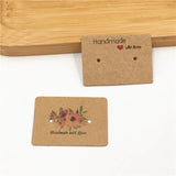 500Pcs Jewelry Cards Earring Displays Paper With Love Ear Stud/Eardrop Cards