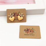 500Pcs Jewelry Cards Earring Displays Paper With Love Ear Stud/Eardrop Cards