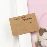500Pcs Jewelry Cards Earring Displays Paper With Love Ear Stud/Eardrop Cards