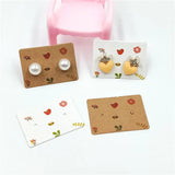 500Pcs Jewelry Cards Earring Displays Paper With Love Ear Stud/Eardrop Cards
