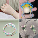 500Pcs 4mm Mixed Frosted Glass Beads DIY Jewelry Making Bracelet Necklace