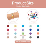 500Pcs 4mm Mixed Frosted Glass Beads DIY Jewelry Making Bracelet Necklace