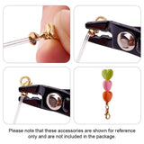 500Pcs 3mm Iron Crimp Beads Covers for Jewelry Makings