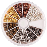 500Pcs 3mm Iron Crimp Beads Covers for Jewelry Makings