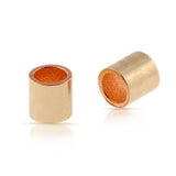 500Pcs Brass Crimp Tube Beads 2mm Cord End Caps Spacer Beads