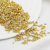 500Pcs Brass Crimp Tube Beads 2mm Cord End Caps Spacer Beads