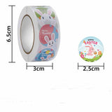 500Pcs Easter Stickers Rabbit Egg Self-Adhesive Label