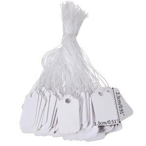 500Pcs Jewelry Clothing Display Merchandise Tags Label Tags String