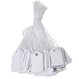 500Pcs Jewelry Clothing Display Merchandise Tags Label Tags String
