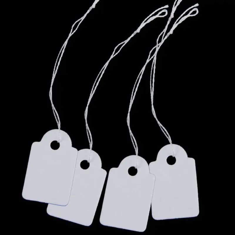 500Pcs Jewelry Clothing Display Merchandise Tags Label Tags String