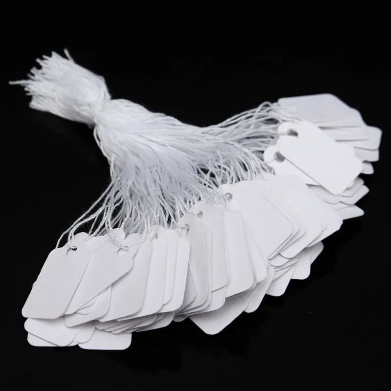 500Pcs Jewelry Clothing Display Merchandise Tags Label Tags String