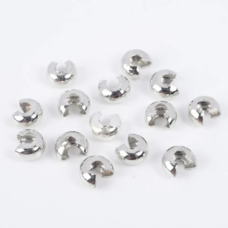500Pcs/Lot Crimp Covers End Beads DIY Jewelry Making Findings
