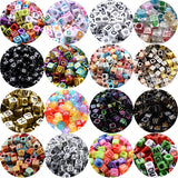 500Pcs Acrylic Letter Beads Spacer Beads for DIY Jewelry Making