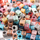 500Pcs Acrylic Letter Beads Spacer Beads for DIY Jewelry Making