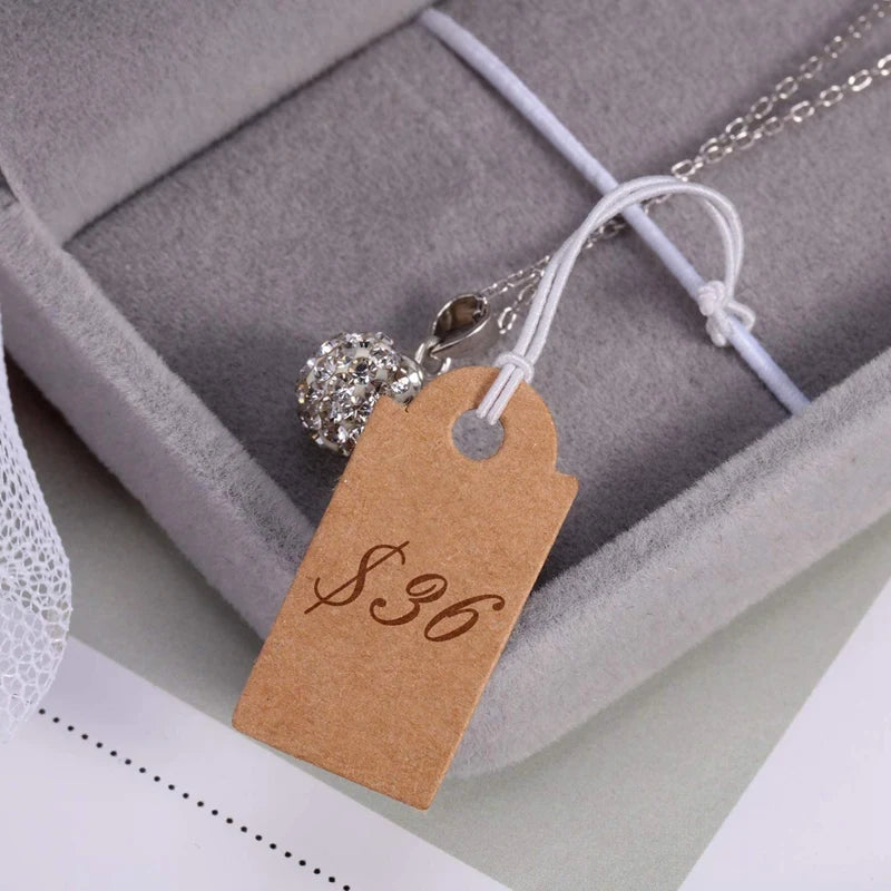500Pcs Writable Blank Labels Display Tags with String