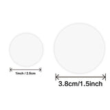 500Pcs/Roll Transparent Round Self-Adhesive Stickers for Packaging